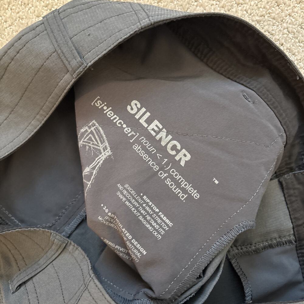 Kuhl Pants Mens 35/32 Gray Silencer Ripstop Outdoor Mountain Hiking Pockets - Picture 3 of 10